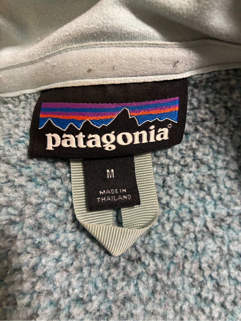 Women’s Patagonia Better Sweater Medium Atoll Blue 1/4 Zip style 25617 - Picture 4 of 5